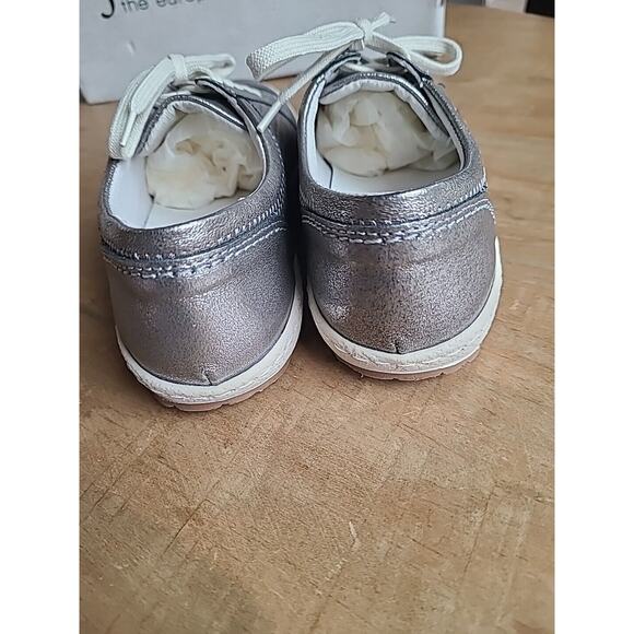 Josef‎ Seibel Womens Caspian Leather Sneakers Shoes Platinum Metallic EU 36 NEW - Picture 4 of 9